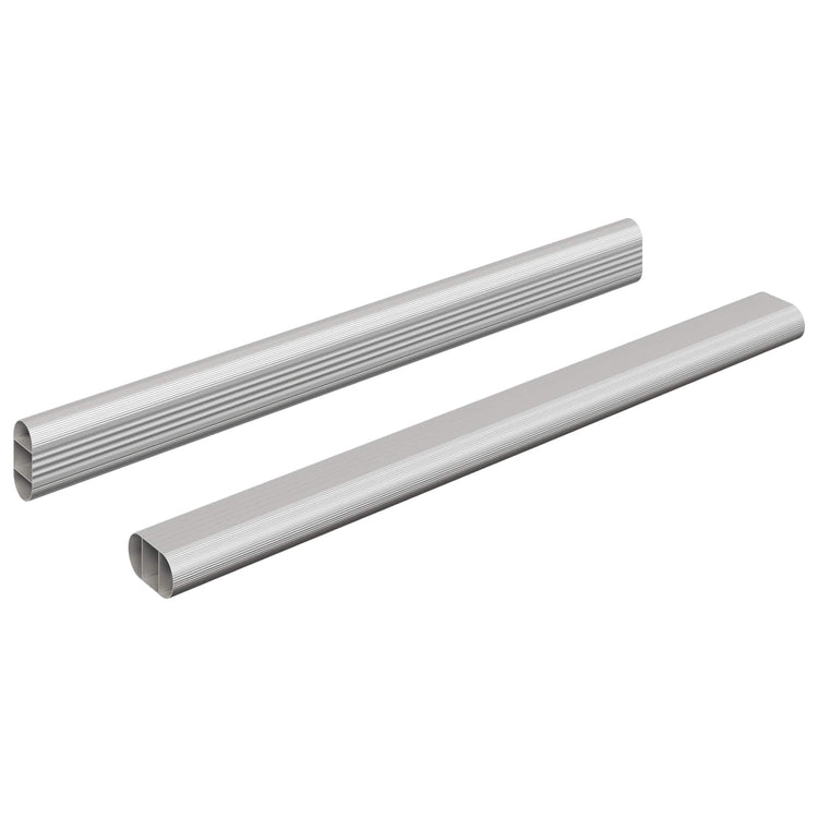 Vidaxl kaststaaf 2 st zilver 316 x 15 x 29 mm aluminium legering