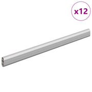 Vidaxl kaststaaf 12 st zilver 371,5 x 15 x 29 mm aluminium legering - afbeelding 2
