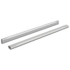Vidaxl kaststaaf 2 pcs zilver 764 x 15 x 29 mm aluminium legering