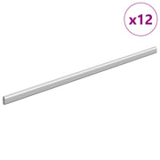 Vidaxl kaststaaf 12 st zilver 664 x 15 x 29 mm aluminium legering - afbeelding 2