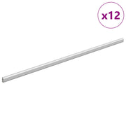 Vidaxl kaststaaf 12 st zilver 864 x 15 x 29 mm aluminium legering - afbeelding 2