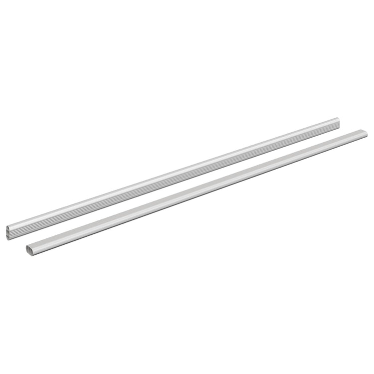 Vidaxl kaststaaf 2 st zilver 964 x 15 x 29 mm aluminium legering