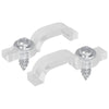 Vidaxl led strip clips 2 pcs doorzichtig 23,8 x 7,3 x 4,3 mm