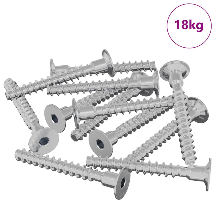 Vidaxl bout 5143 st verzinkt 5 x 40 mm ijzer