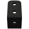 Vidaxl haken 2 pcs zwart m5 x 110 mm ijzer