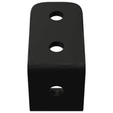 Vidaxl haken 2 st zwart m5 x 110 mm ijzer - afbeelding 3