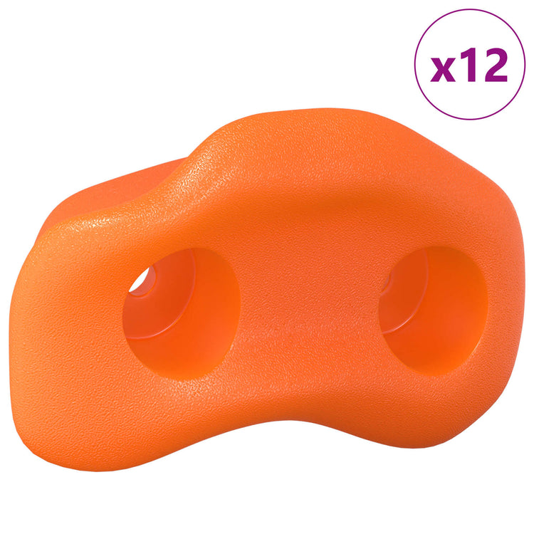 Vidaxl klimgreep 12 st oranje 100 x 67 x 43 mm pp