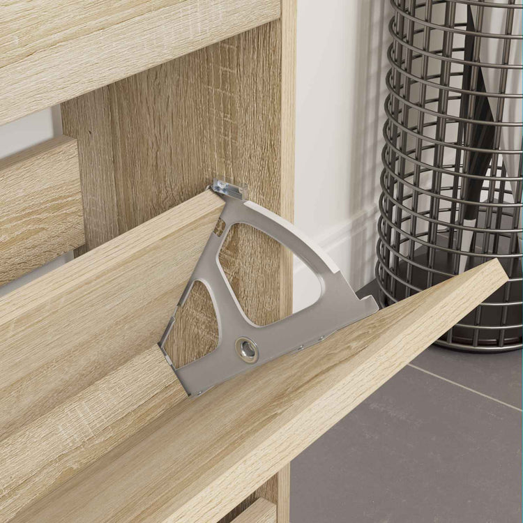 Vidaxl flip lade scharnier 2 st zilver 235 x 155 x 30 mm ijzer