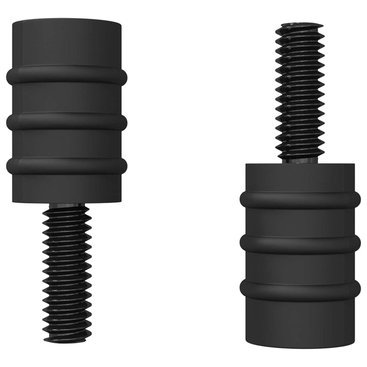 Vidaxl standoff schroef 4865 st zwart m4 rubber en staal