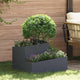 Vidaxl plantenbak antraciet 60 x 60 x 50 cm koudgewalst staal