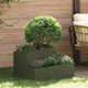 Vidaxl plantenbak olijfgroen 60 x 60 x 50 cm koudgewalst staal