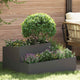 Vidaxl plantenbak zwart 80 x 80 x 50 cm koudgewalst staal