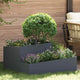 Vidaxl plantenbak antraciet 80 x 80 x 50 cm koudgewalst staal