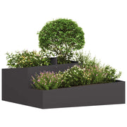 Vidaxl plantenbak zwart 100 x 100 x 50 cm koudgewalst staal - afbeelding 3