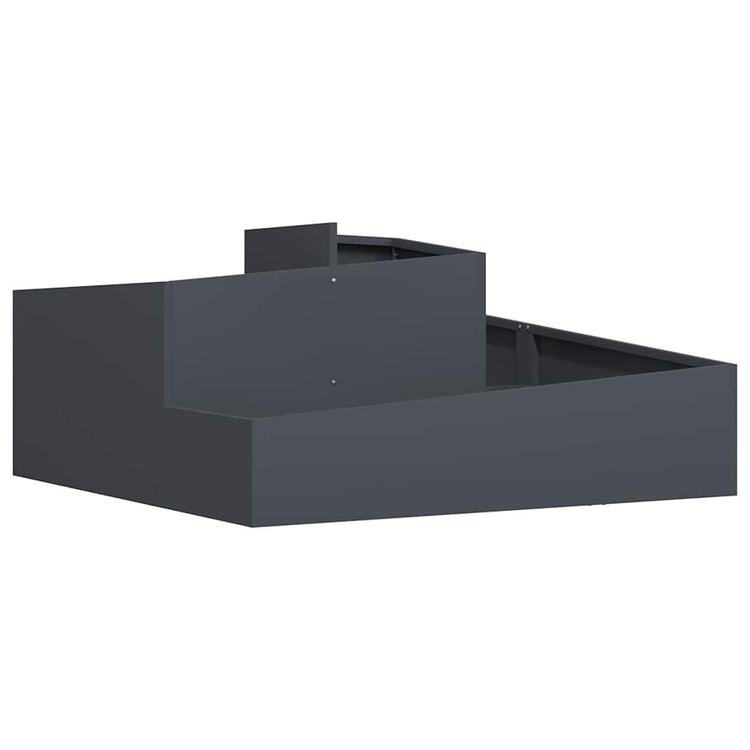 Vidaxl plantenbak antraciet 100 x 100 x 50 cm koudgewalst staal
