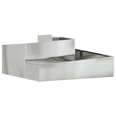 Vidaxl plantenbak zilver 100 x 100 x 50 cm gegalvaniseerd staal