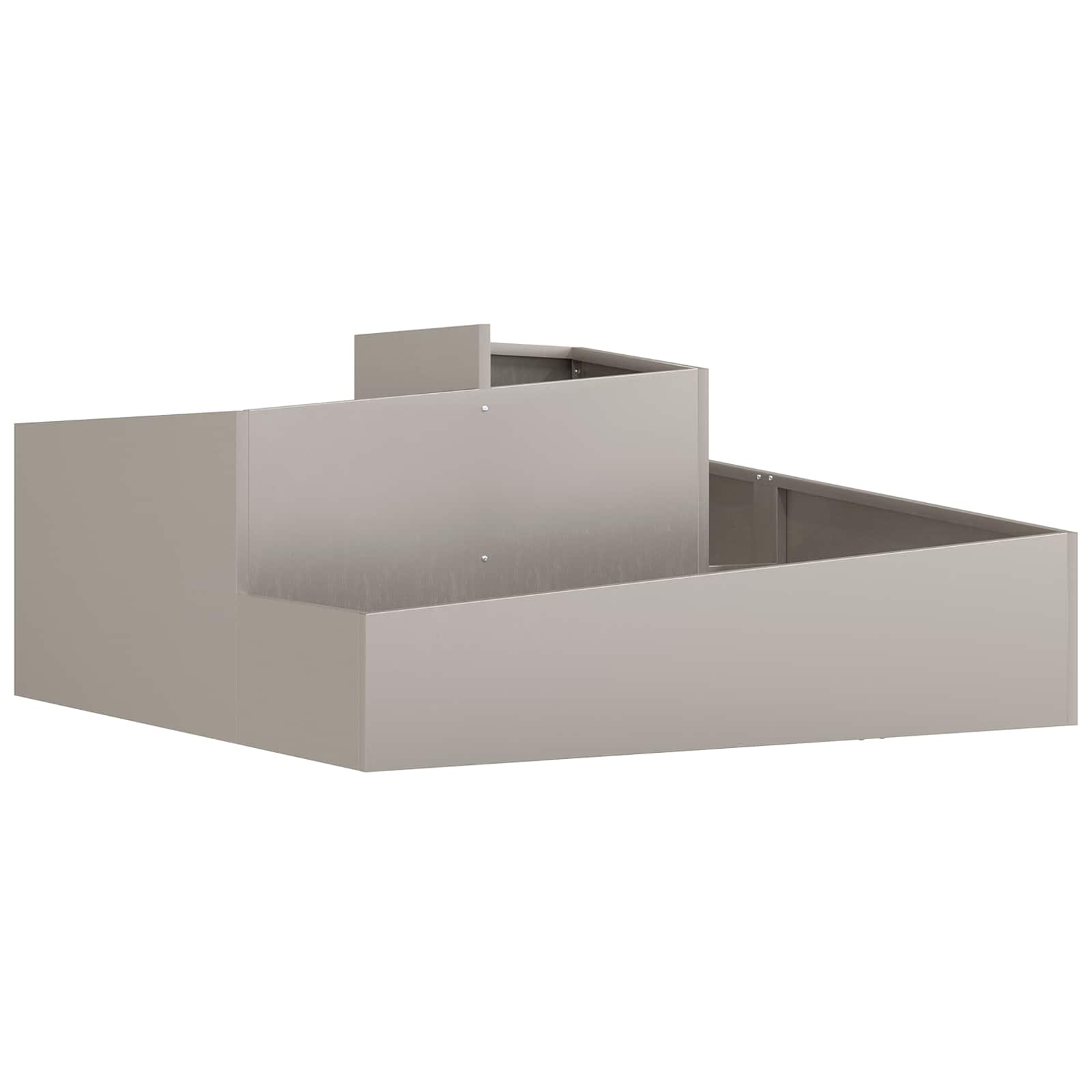 Vidaxl tuin bloempot bruin 100 x 100 x 50 cm cortenstaal