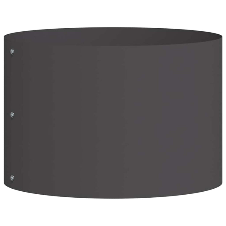 Vidaxl plantenring zwart 30 x 30 x 20 cm koudgewalst staal