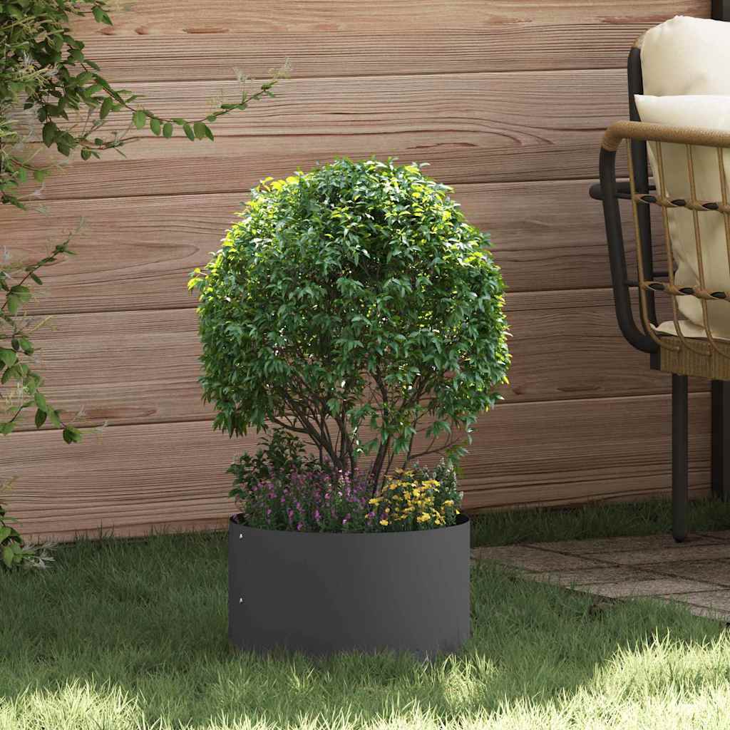 Vidaxl plantenring 5 pcs zwart 30 x 30 x 20 cm koudgewalst staal