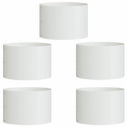 Vidaxl plantenring 5 pcs wit 30 x 30 x 20 cm koudgewalst staal - afbeelding 2