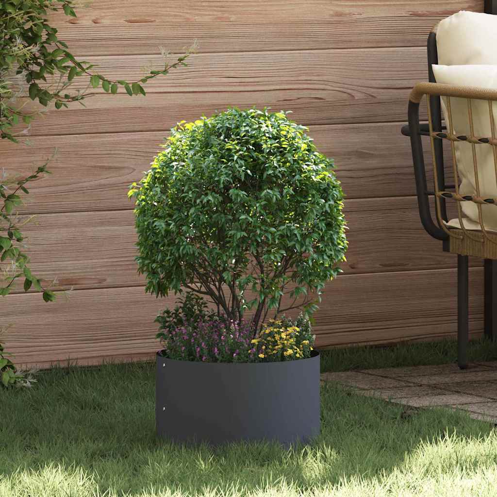 Vidaxl plantenring 5 pcs antraciet 30 x 30 x 20 cm koudgewalst staal