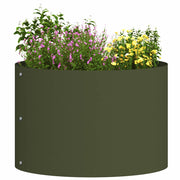Vidaxl plantenring olijf groen 30 x 30 x 20 cm koudgewalst staal - afbeelding 3
