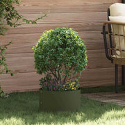 Vidaxl plantenring 5 pcs olijf groen 30 x 30 x 20 cm koudgewalst staal - afbeelding 1