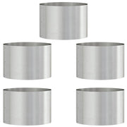 Vidaxl plantenring 5 pcs zilver 30 x 30 x 20 cm roestvrij staal - afbeelding 2