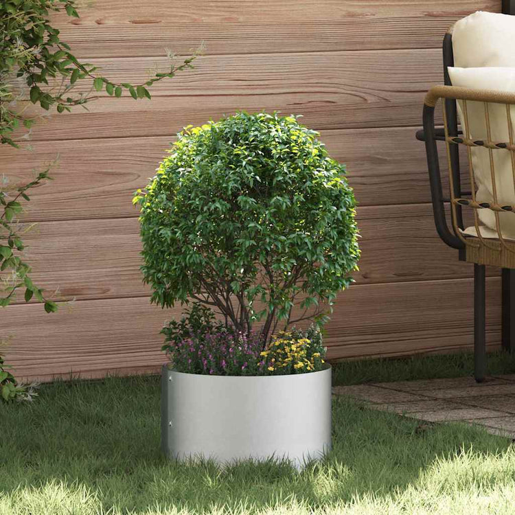 Vidaxl plantenring 5 pcs zilver 30 x 30 x 20 cm gegalvaniseerd staal