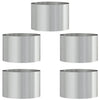 Vidaxl plantenring 5 pcs zilver 30 x 30 x 20 cm gegalvaniseerd staal