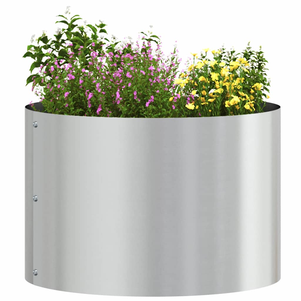 Vidaxl plantenring 5 pcs zilver 30 x 30 x 20 cm gegalvaniseerd staal