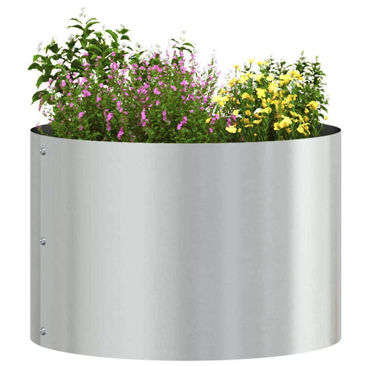 Vidaxl plantenring 5 pcs zilver 30 x 30 x 20 cm gegalvaniseerd staal