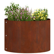 Vidaxl plantenring 5 st roestig 30 x 30 x 20 cm weervast staal - afbeelding 3