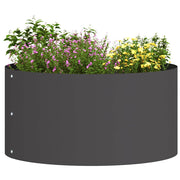Vidaxl plantenring 5 pcs zwart 40 x 40 x 20 cm koudgewalst staal - afbeelding 3
