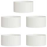 Vidaxl plantenring 5 st wit 40 x 40 x 20 cm koudgewalst staal - afbeelding 2