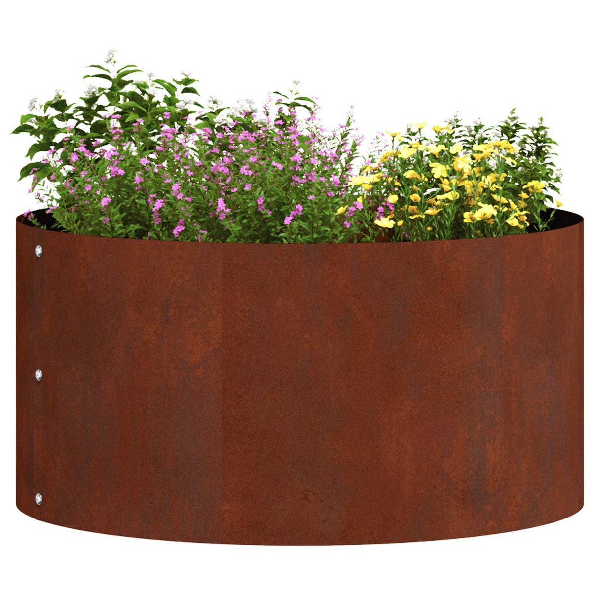 Vidaxl plantenring 5 st roestig 40 x 40 x 20 cm weervast staal