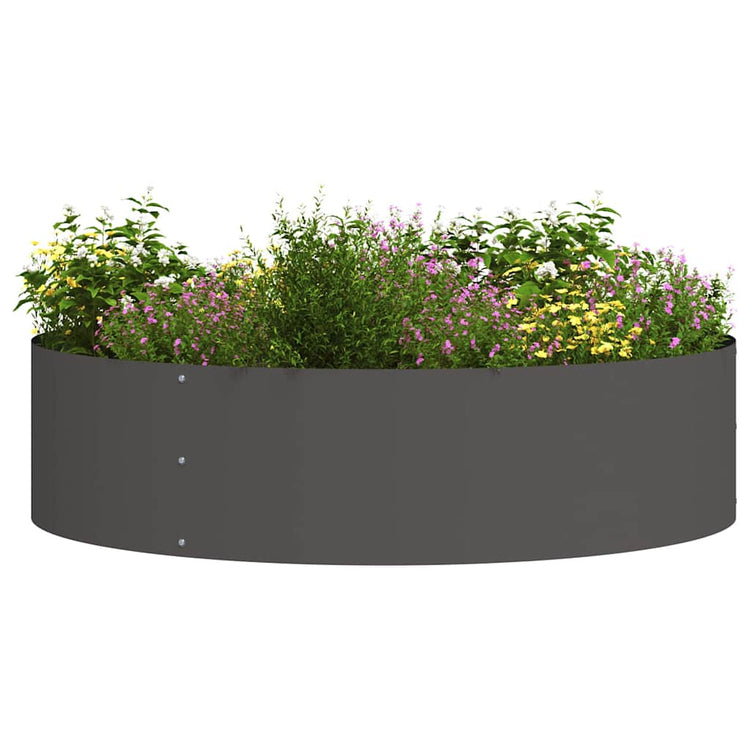 Vidaxl plantenring 5 pcs zwart 80 x 80 x 20 cm koudgewalst staal