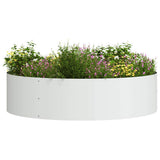 Vidaxl plantenring wit 80 x 80 x 20 cm koudgewalst staal - afbeelding 3