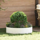 Vidaxl plantenring 5 st wit 80 x 80 x 20 cm koudgewalst staal