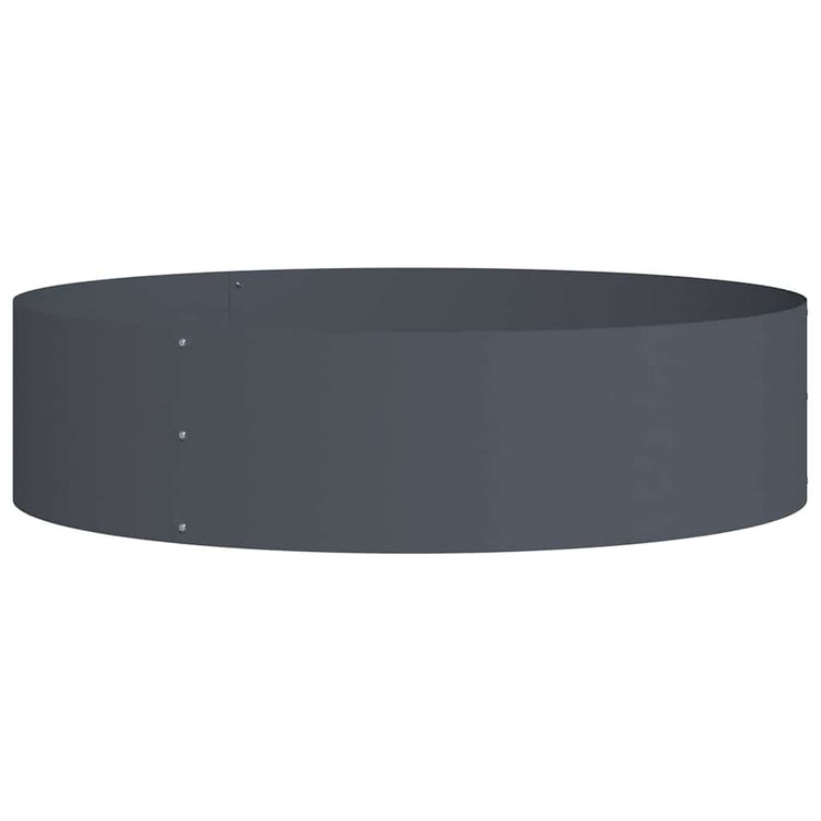 Vidaxl plantenring antraciet 80 x 80 x 20 cm koudgewalst staal