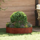 Vidaxl plantenring 5 st roestig 80 x 80 x 20 cm weervast staal