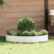 Vidaxl plantenring 5 st wit 120 x 120 x 20 cm koudgewalst staal