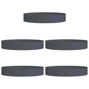 Vidaxl plantenring 5 pcs antraciet 120 x 120 x 20 cm koudgewalst staal - afbeelding 2