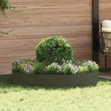 Vidaxl plantenring olijf groen 120 x 120 x 20 cm koudgewalst staal - afbeelding 1