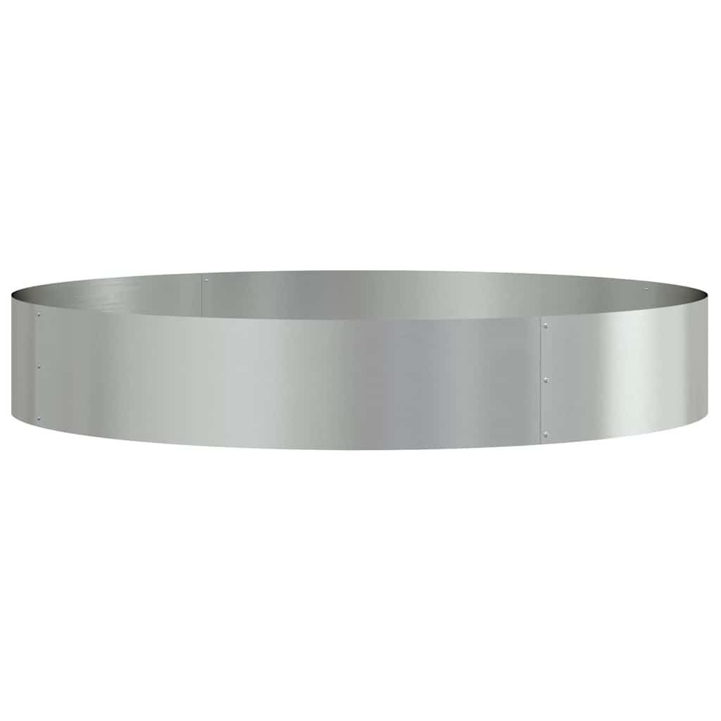Vidaxl plantenring zilver 120 x 120 x 20 cm gegalvaniseerd staal