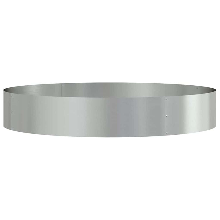 Vidaxl plantenring zilver 120 x 120 x 20 cm gegalvaniseerd staal