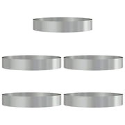 Vidaxl plantenring 5 pcs zilver 120 x 120 x 20 cm gegalvaniseerd staal - afbeelding 2