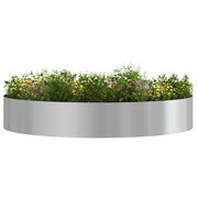 Vidaxl plantenring 5 pcs zilver 120 x 120 x 20 cm gegalvaniseerd staal - afbeelding 3