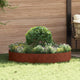 Vidaxl plantenring roestig 120 x 120 x 20 cm weervast staal