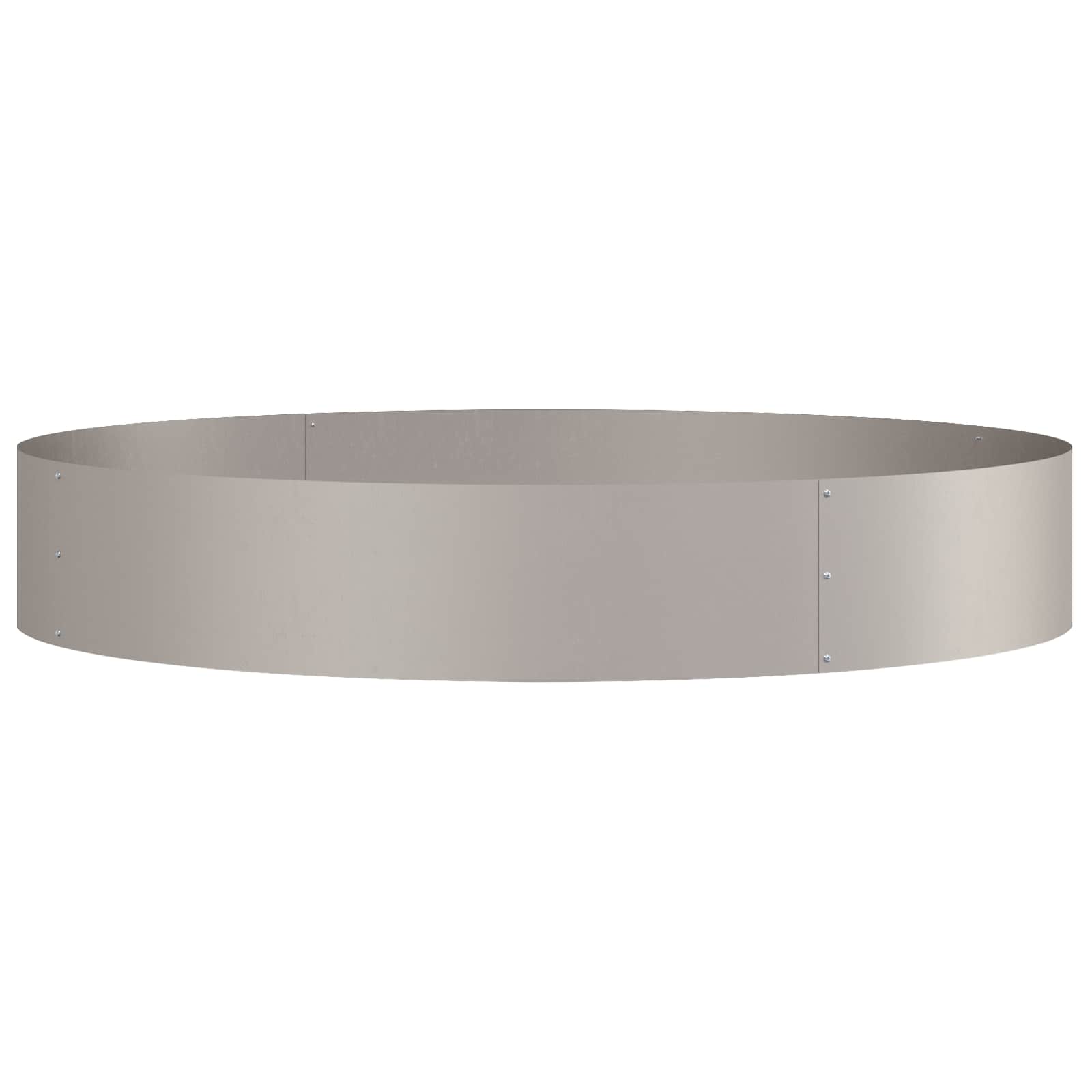 Vidaxl plantenring bruin 120 x 120 x 20 cm cortenstaal